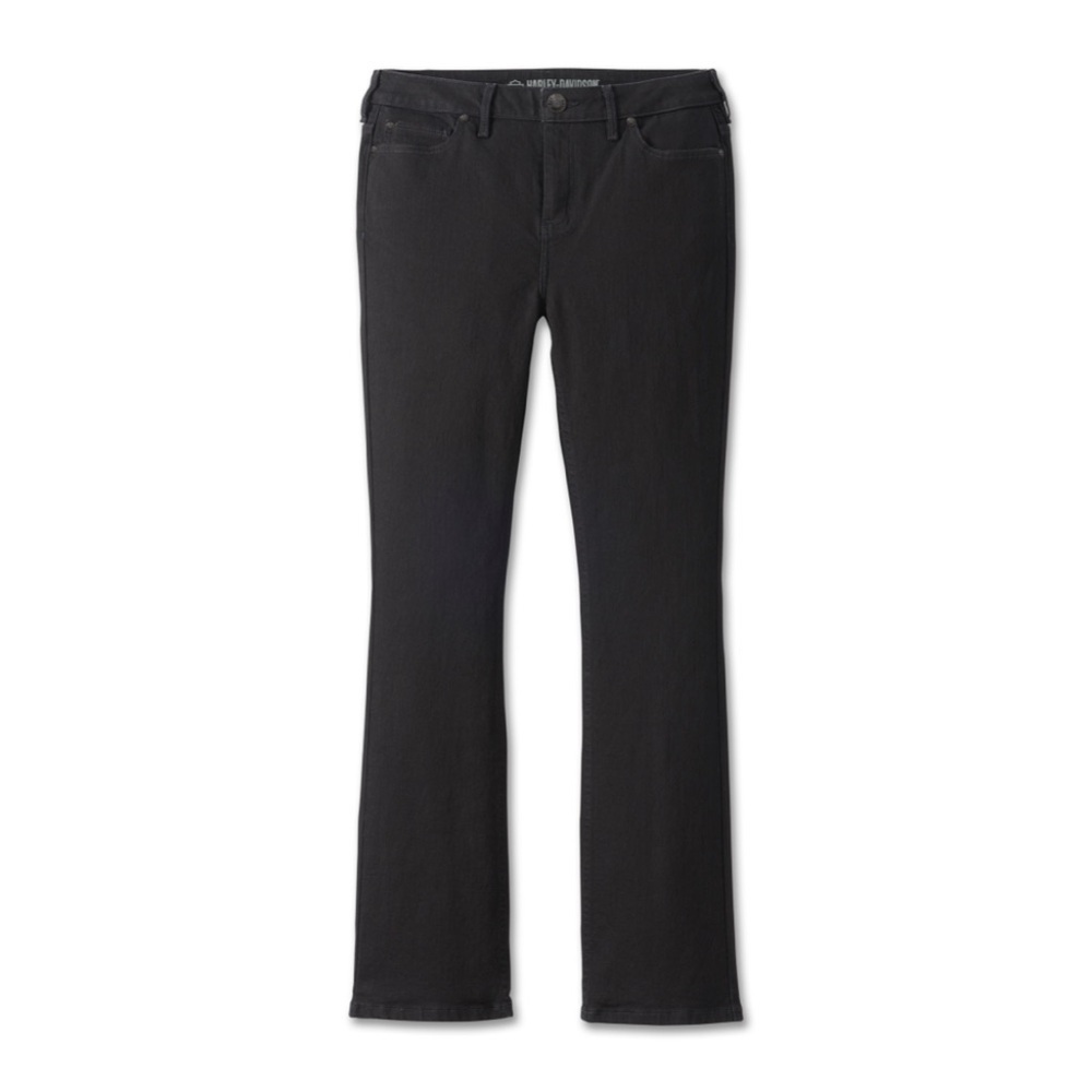 Harley-Davidson High Rise  Womens  Bootcut Black Jeans Size 32.